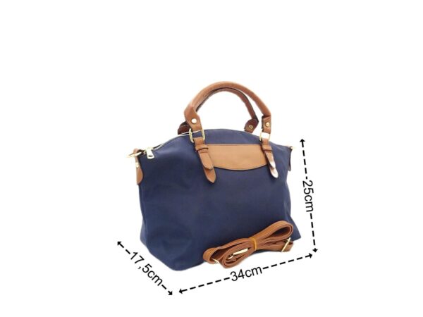 Poliészter kétszínű kézitáska 8062