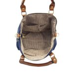 Poliészter kétszínű kézitáska 8062