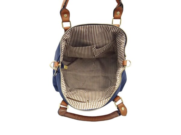 Poliészter kétszínű kézitáska 8062