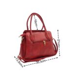 Műbőr női válltáska aranyfém disszel 8817