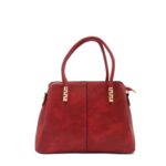 Műbőr női válltáska aranyfém disszel 8817