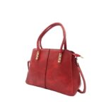 Műbőr női válltáska aranyfém disszel 8817