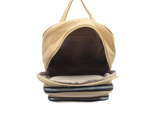 Három cipzáros licsi mintás hátizsák DL-1199