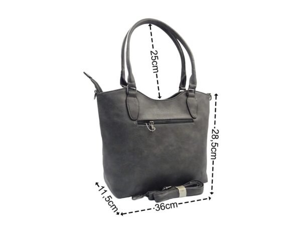 G23-801back Műbőr válltáska alul díszvarrással G23-801