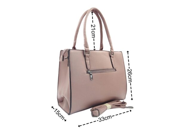Nagyméretű szögletes műbőr válltáska G7167