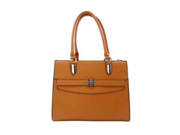 Szögletes válltáska pajzs formájú fém dísszel G7172