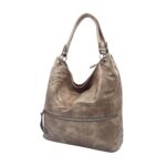 G7319side Női műbőr válltáska elől cipzárral díszített G7319