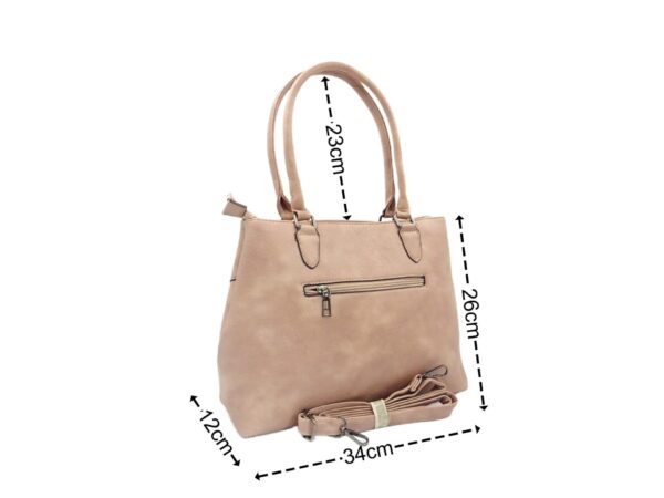 Női válltáska elől díszvarrással G7191