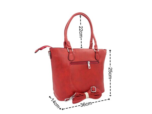 Közepes méretű válltáska V fémmel HK1209