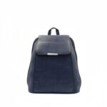 Lekerekített műbőr hátizsák lehajtóval H2856