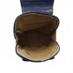 Lekerekített műbőr hátizsák lehajtóval H2856