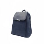 Lekerekített műbőr hátizsák lehajtóval H2856