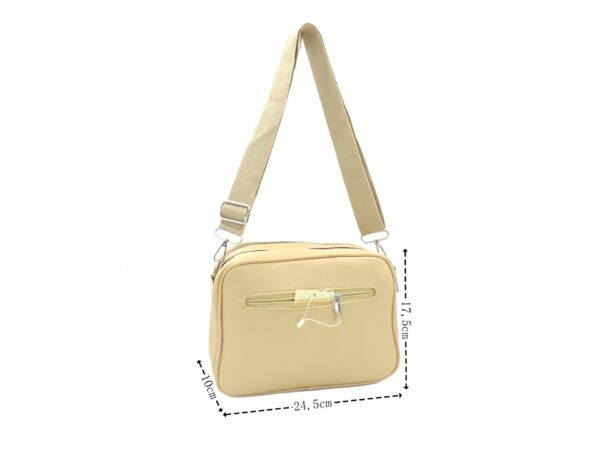 Négy zsebes oldaltáska textil pánttal 1012