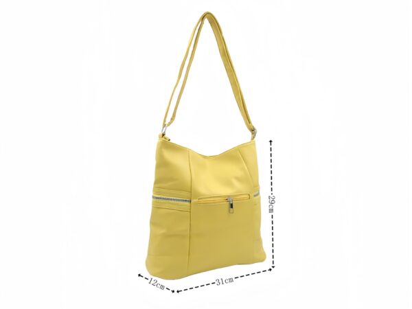 Sokzsebes műbőr oldaltáska választóval 222