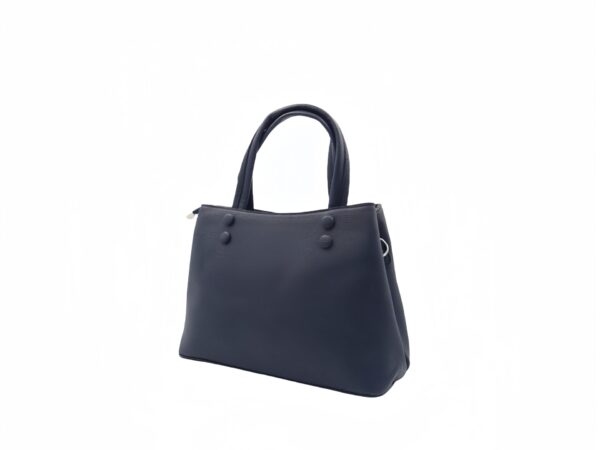 Letisztult műbőr kézitáska gombbal 958