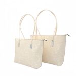 B6095pink 3D-s virág mintás műbőr válltáska szett B6095