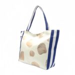 Kagyló mintás strandtáska csíkos 49-3
