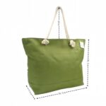 Mintás strandtáska kötél füllel 56-1