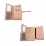 K04in Patentos műbőr pénztárca fém dísszel K04 - 12db/doboz