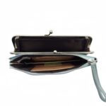 Letisztult fémcsatos műbőr pénztárca K21 - 12db/doboz