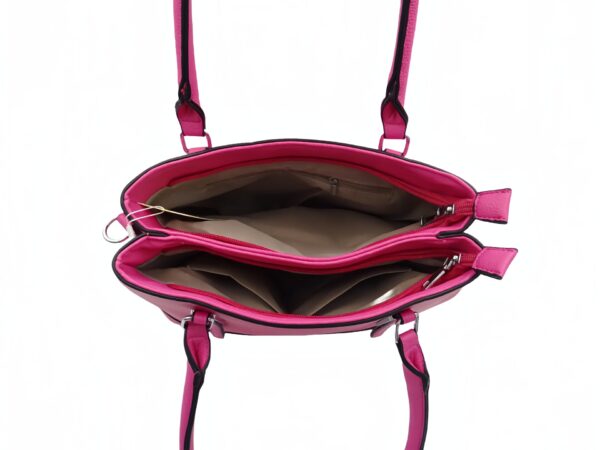 Elegáns műbőr sokzsebes válltáska L2849