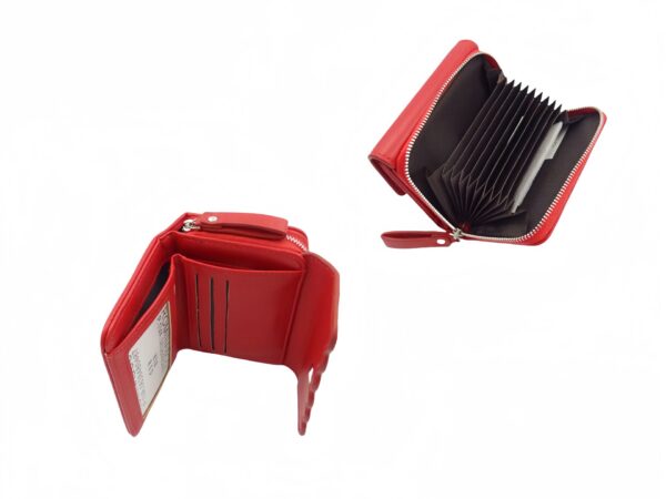 Lehajtós kis műbőr pénztárca K18 - 12db/doboz