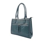 Szögletes műbőr válltáska hullámmal 6117