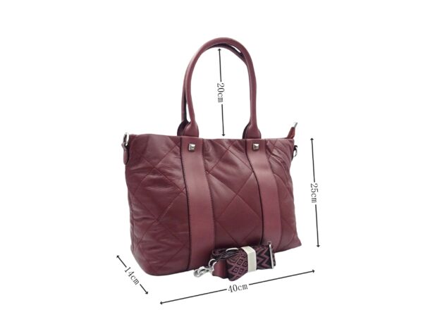 Steppelt válltáska műbőr dísszel 71532