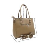 Letisztult műbőr válltáska három részes HK1232