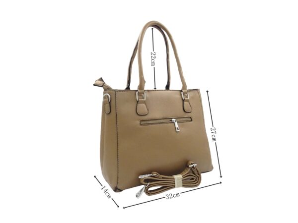 Letisztult műbőr válltáska három részes HK1232