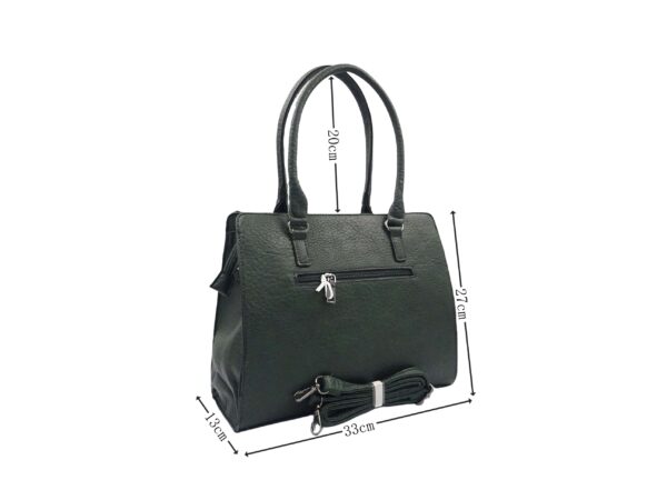 Szögletes válltáska kis lehajtóval 6002