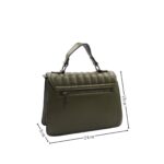 Merevített kis kézitáska steppelt mintával 7218