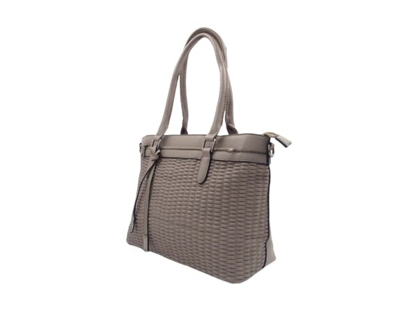 9779side Popcorn mintás műbőr shopper táska 9779