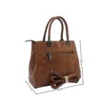 L0317back Elegáns műbőr kézitáska pompommal L0317