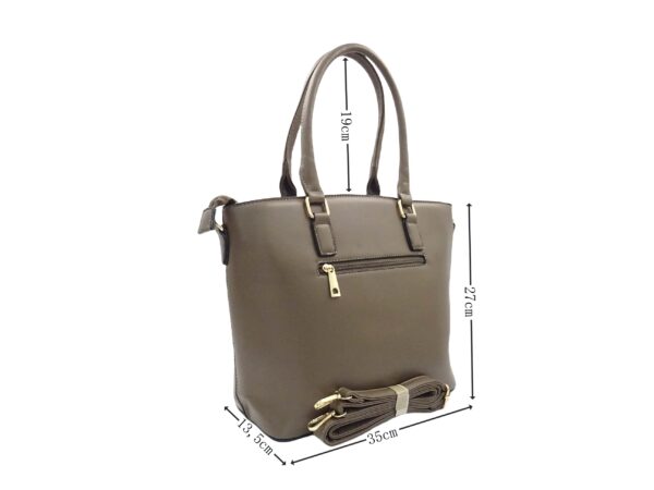 Merevített válltáska karika dísszel L93506A