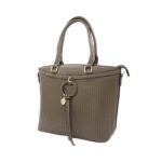 Merevített válltáska karika dísszel L93506A