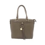 Merevített válltáska karika dísszel L93506A