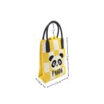 A-12back Fonott kis kockás mobiltáska pandával A-12