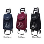 Eiffel-torony mintás bevásárlókocsi 10 darabos BD-202A