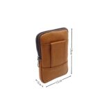 Unisex mini álló bőr övtáska F056