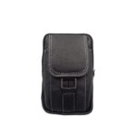 F1102black Mini álló bőr övtáska bújtatóval F1102