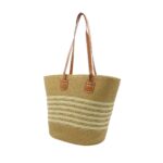 Szalma táska barna vállpánttal 44-2