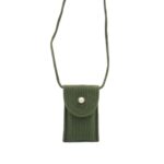 A005green Telefontartós oldaltáska gyöngy díszítéssel A005