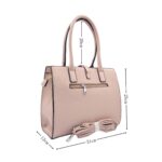 Divatos válltáska ezüst fémzárral L2899