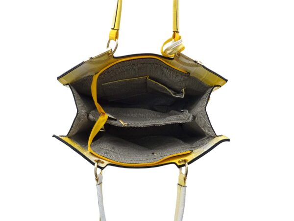 Színes lakk hatású szögletes válltáska LH9817