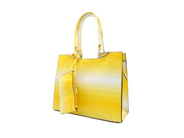 Színes lakk hatású szögletes válltáska LH9817