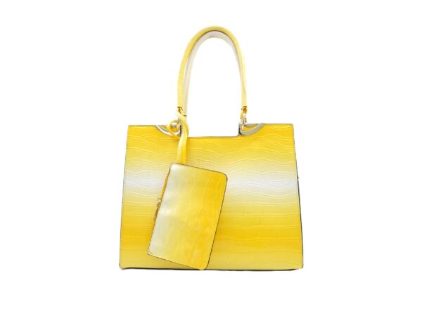 Színes lakk hatású szögletes válltáska LH9817