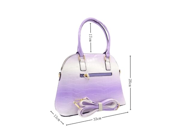 Színes lakk hatású mintás válltáska LH9822