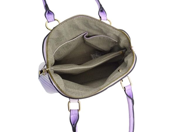 Színes lakk hatású mintás válltáska LH9822