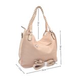 Puha nagy válltáska fonott pánttal SM2103